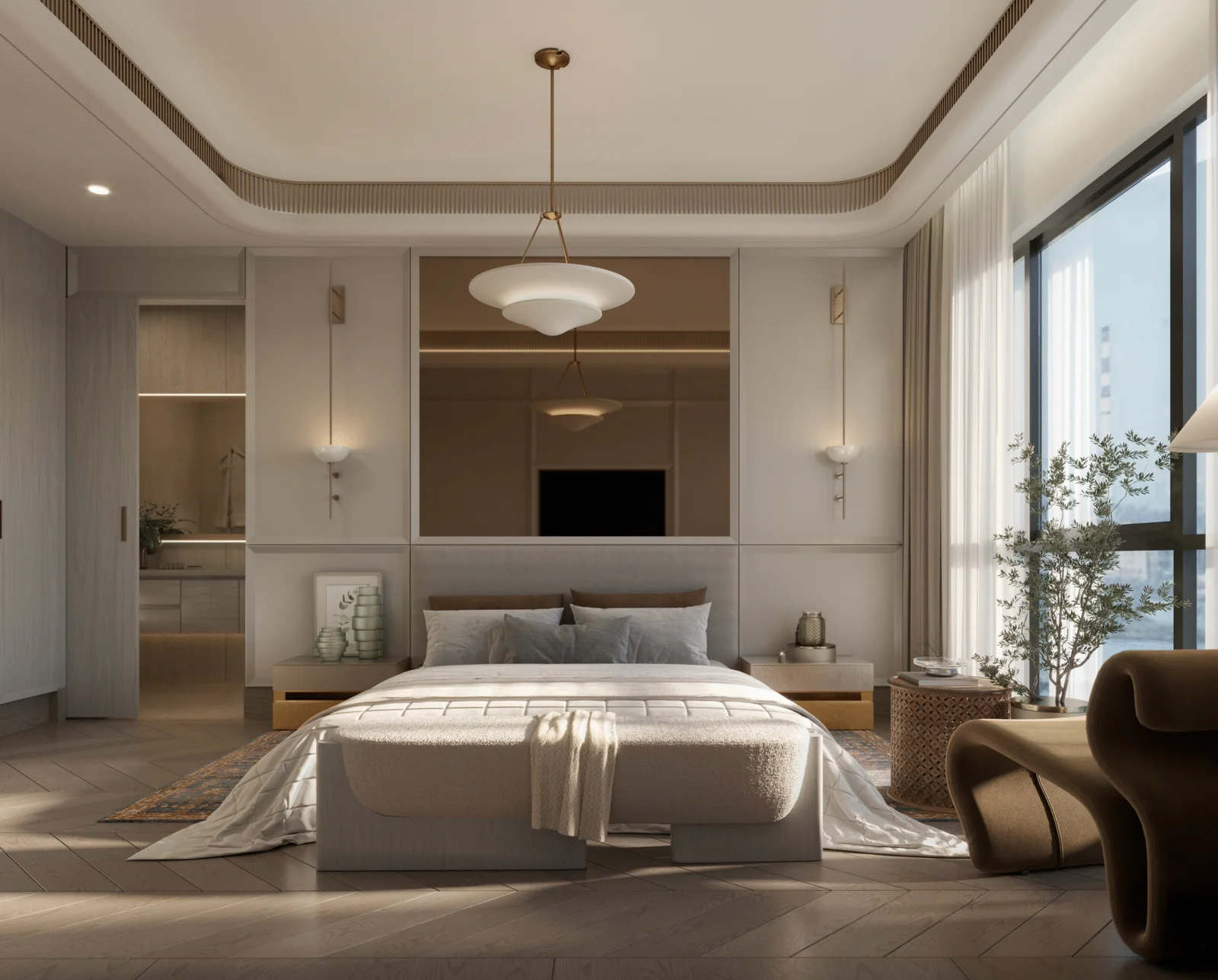 Rustomjee Sewri bedroom interior
