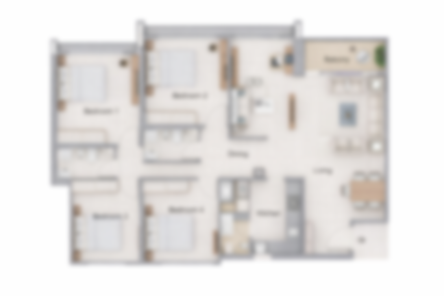 Palatial 4 Bed Plan